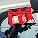 JeCar Fire Extinguisher Holder Adjustable Roll Bar Extinguisher Strap for 1987-2020 Jeep Wrangler JK JL TJ CJ YJ & 2020 Jeep Gladiator JT, Red