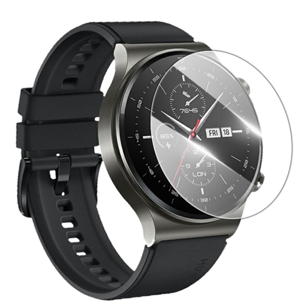 Screen Protector Compatible for Huawei Watch GT 2 46mm - Tempered Glass 2 Pack