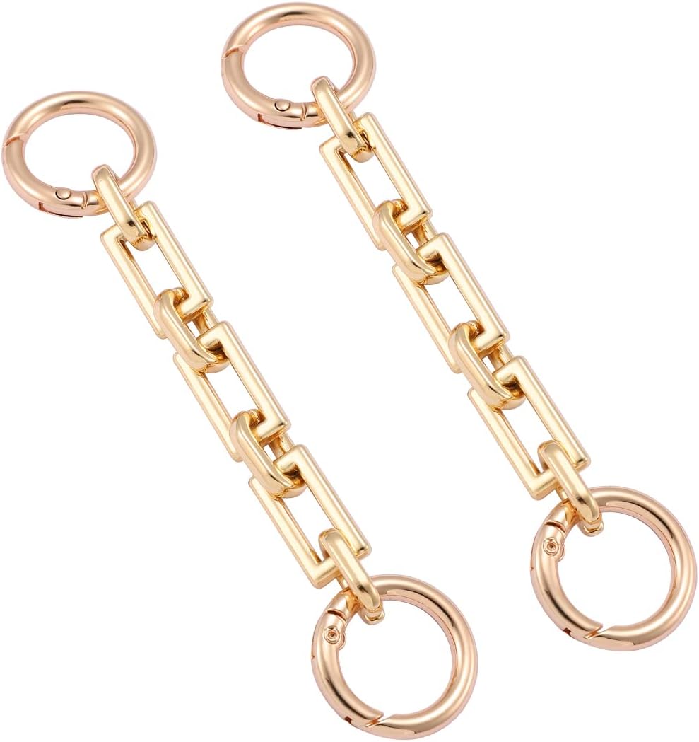 Anbys 2pcs Purse Strap Extender Bag Extender Chain Oblong