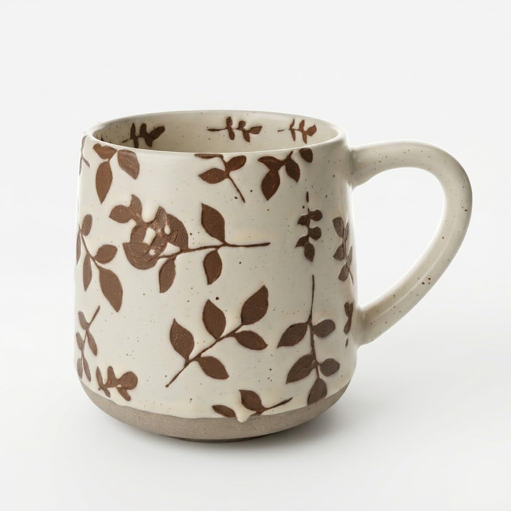 MACHUMA 500ml Ceramic Coffee Mug, Vintage Stoneware Cup