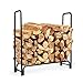 FGDSA Wolnostojący stojak na drewno kominkowe, 123 cm wysoki uchwyt kominkowy do przechowywania drewna, wewnątrz i na zewnątrz kosz na drewno