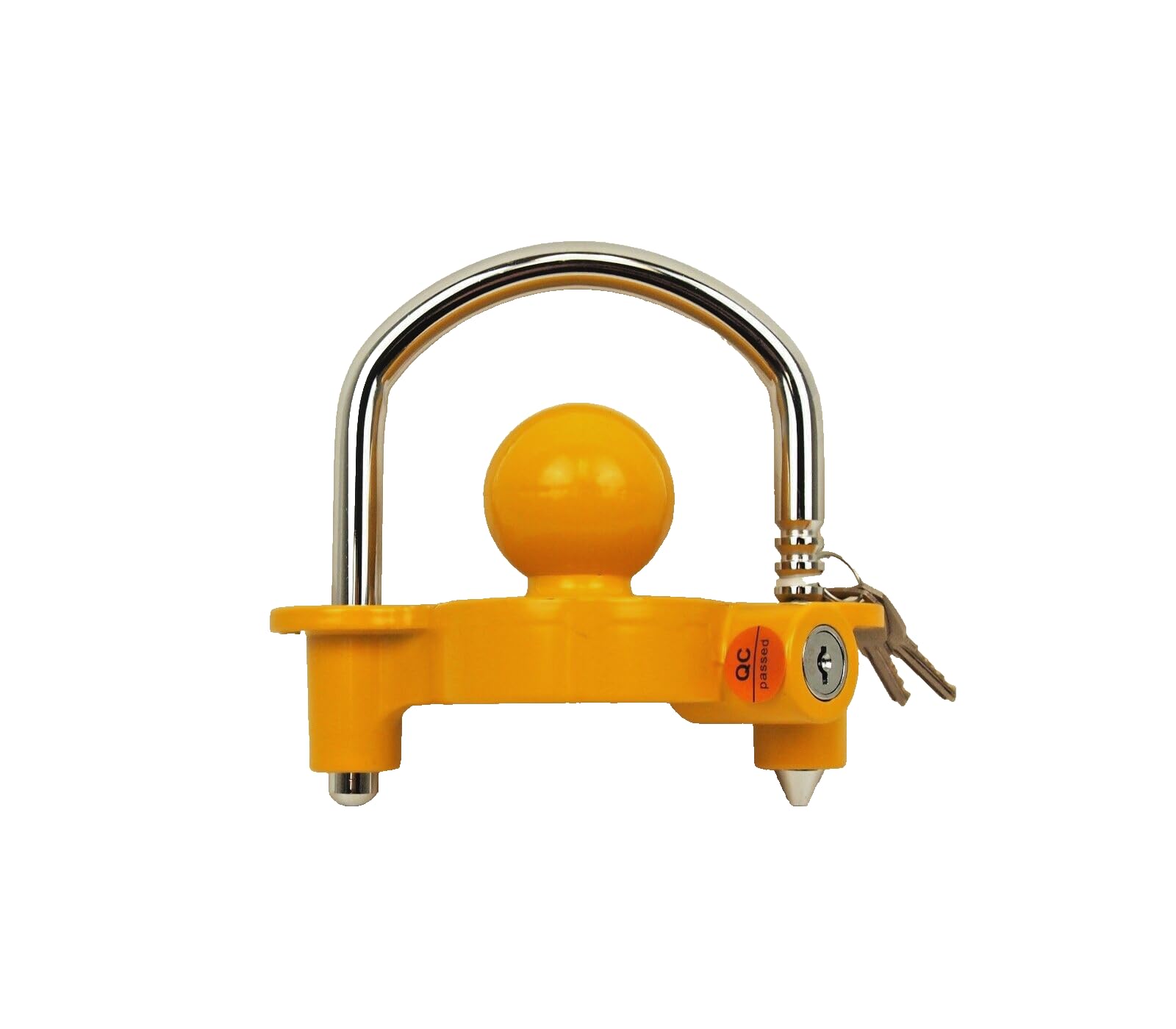 Widesco Universal Trailer Coupler Lock – Adjustable Heavy-Duty Hitch Lock, Fits 1-7/8", 2", 2-5/16" Couplers, With 2 Keys - View #6
