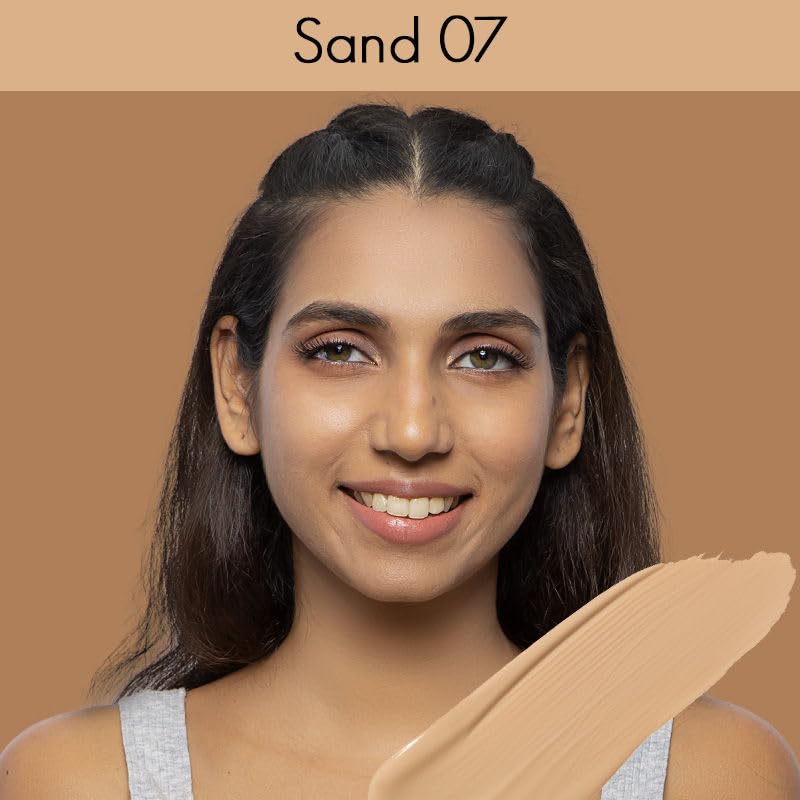 Image of Nykaa All Day Matte Long Wear Liquid Foundation, Sand 07 | Normal To Combination Skin