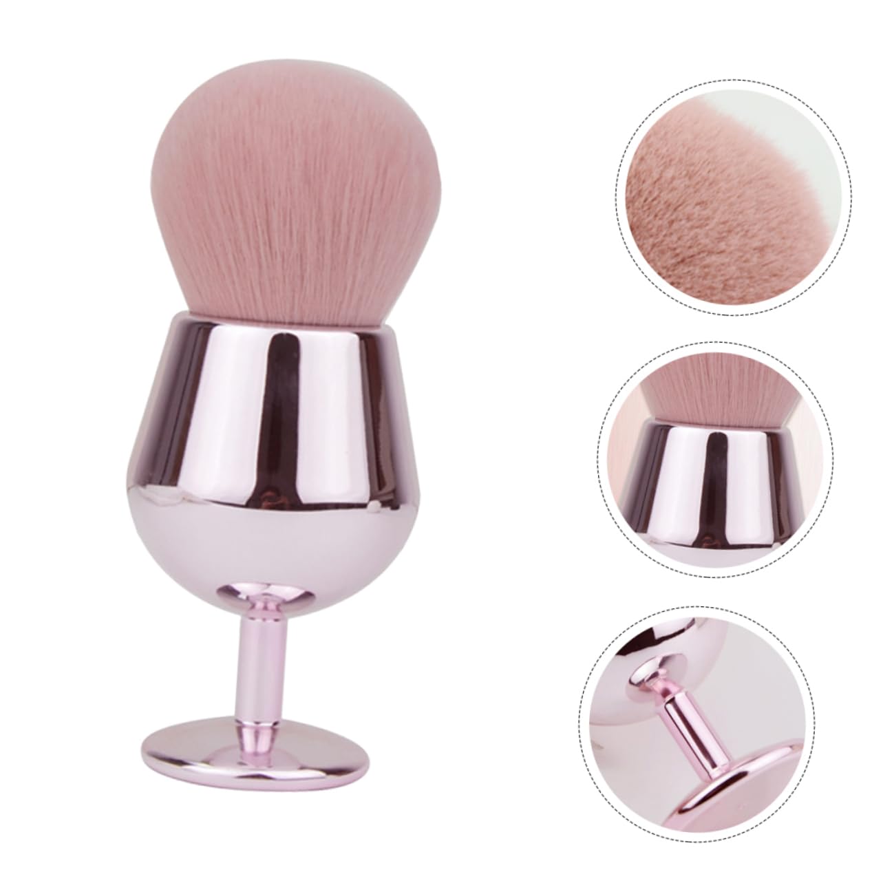 MAGICLULU 3 Pezzi Pennello Per Il Trucco Blush Pennello Per Il Viso Per Sintetici Sciolti Morbido Setoso Non Perde Per Donne E Ragazze