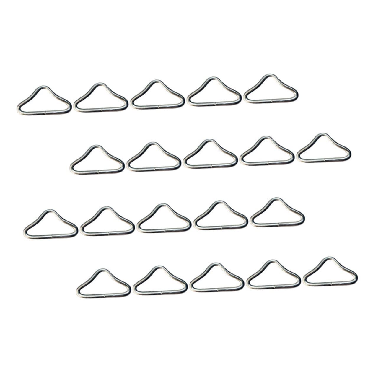 Anneome 22Pcs Durable Portable Trampoline Buckles Versatile Triangle Rings for Trampoline Mesh Premium Accessories for Enhanced Jumping Power Safety