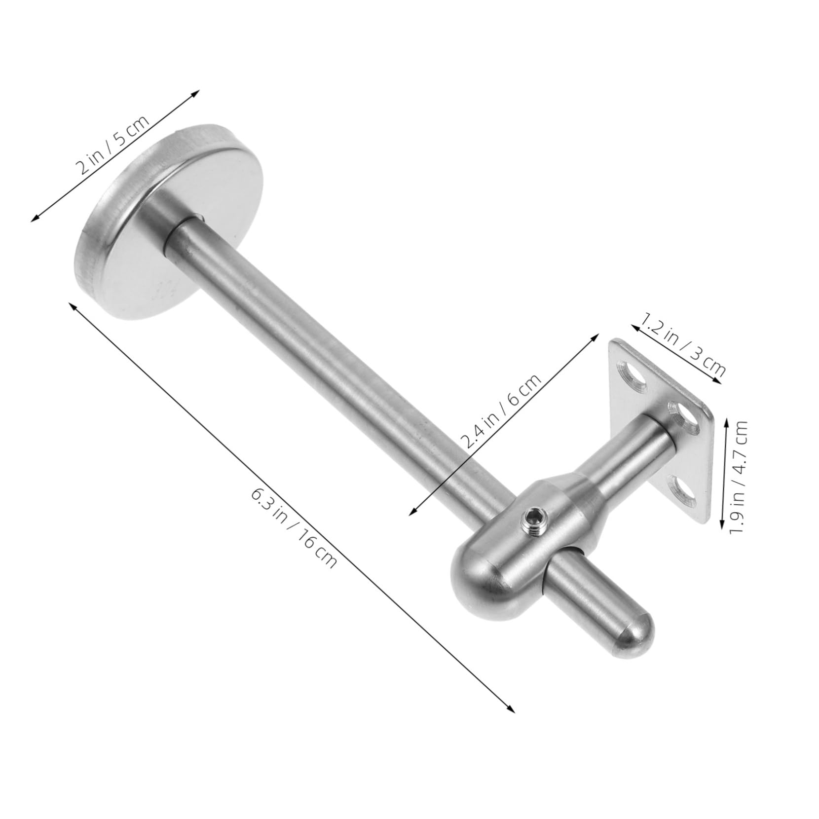 Homoyoyo Stainless Steel Handrail Bracket Adjustable Support for Staircase Wall Mounted Railing Brackets for Handrail Versatile Installation Corridors and Stairs - Image 2