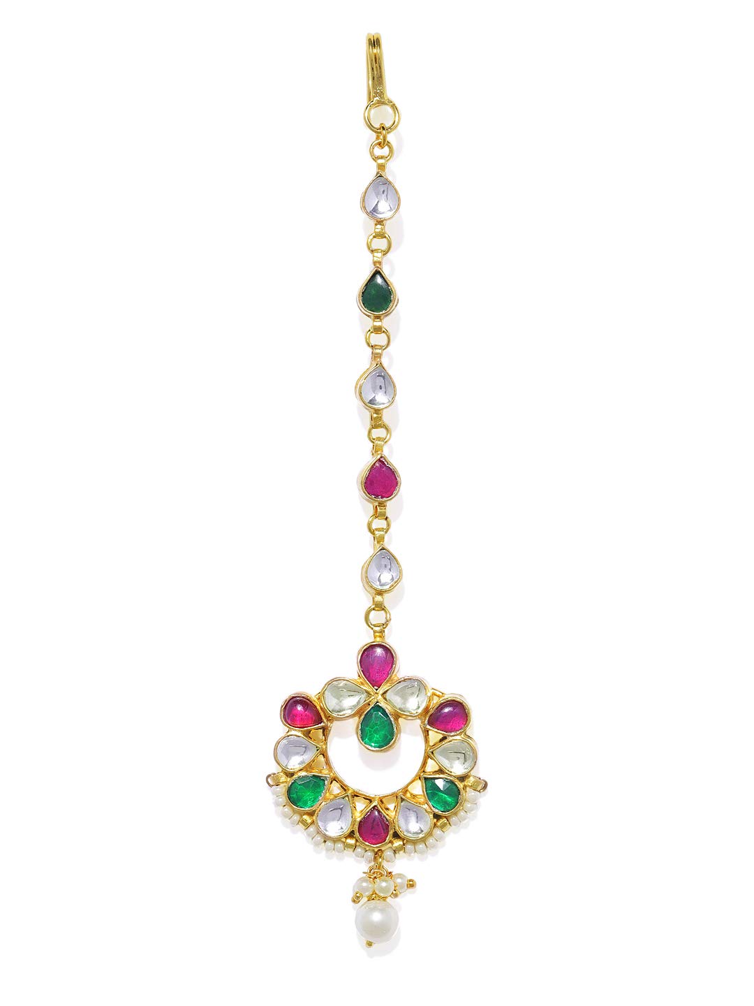 See full amazon price history chart for AccessHer Gold Plated Jadau Kundan Ruby and Emrald Bindiya Style Brass Ethnic Maang Tika for Women AccessHer Gold Plated Jadau Kundan Ruby and Emrald Bindiya Style Brass Ethnic Maang Tika for Women (B07Q7QR7SC) Amazon Price History, Amazon Price Tracker