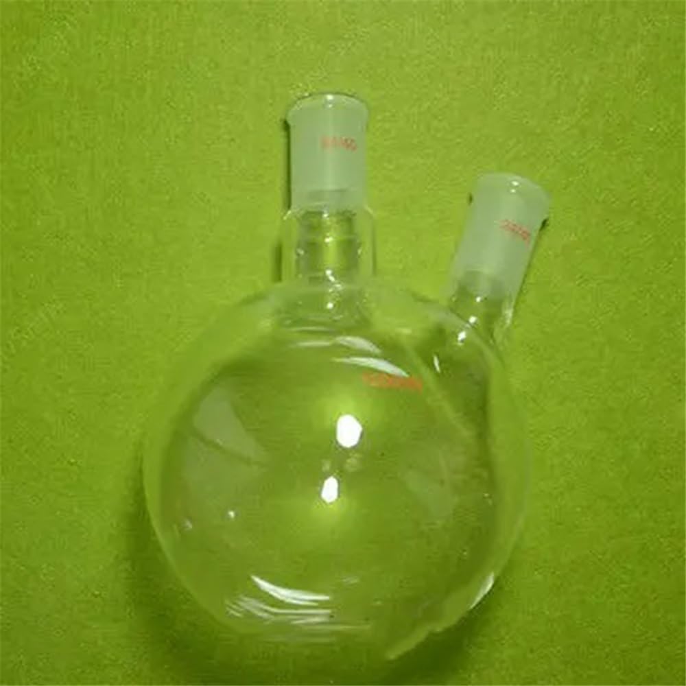 Pallone da laboratorio a fondo piatto da 1000 ml, 2 colli, 24/40, due colli