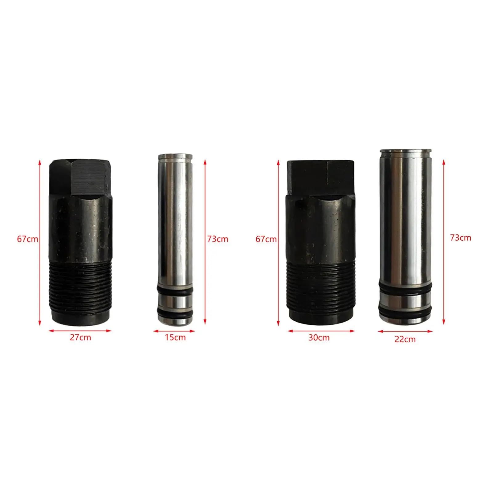 Pozioma pompa podwójna, podnośnik poziomy, | Cylinder pompy olejowej, tłok podnośnika(A and B)