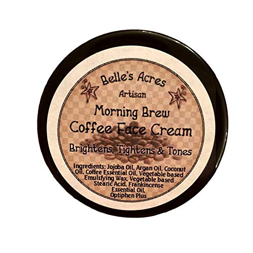 All Natural Morning Brew Coffee Face Cream - brightens, tightens and tones! (2oz)