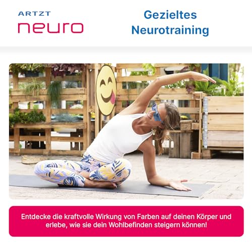 ARTZT Farbbrille für Neuroathletiktraining | Sportbrille Herren & Damen | Farbtherapiebrille für Augentraining | Sportsonnenbrille mit UV400 Schutz | Laufbrille | Fahrradbrille | Sport Sunglasses