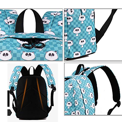 Mochila panda pequeña de estudiante bolsa computadora universidad 5