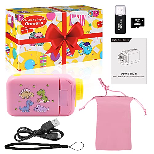 Kids Camera, Dinosaur Kids Video Camera Camcorder with 270°Rotation 2.4Inch Screen, 1080P FHD Camera for Kids Digital… - Image 8