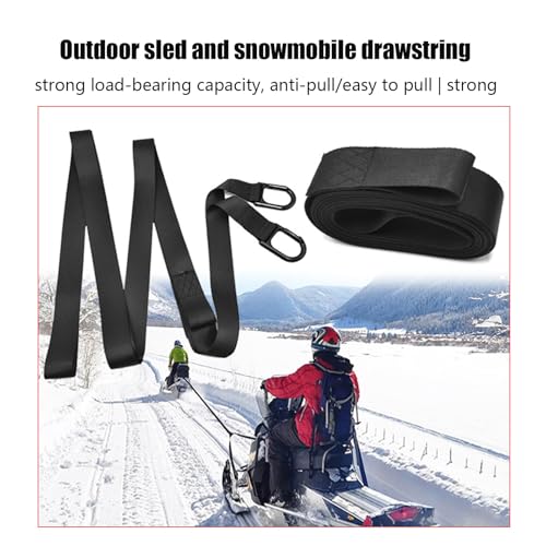 Corde de traction pour motoneige ultra résistante et portable