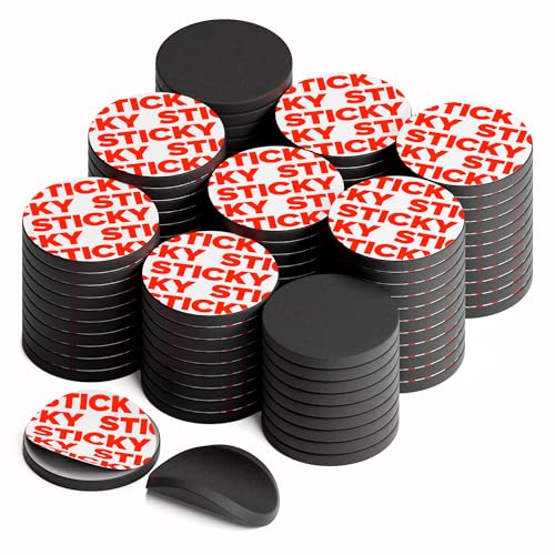 Peel-&-Stick Flexible Adhesive Magnets - 45 (0.8'x0.08') Magnetic Dots for Office Supplies, Whiteboard, Crafts, Fridge, & School Projects