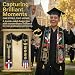 ZZRIUP Dominican Flag Graduation Stole Class of 2026 Reversible Sash with Gold Tassels, Cap Tassel & Honor Cord Set 72"