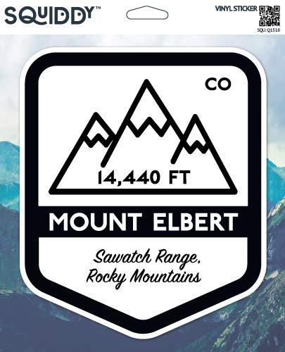 Squiddy Mount Elbert - Vinyl Sticker - Large Size (11