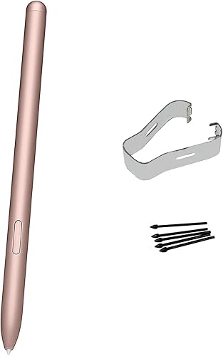 Tab S7 FE - Lápiz capacitivo de repuesto para Samsung Galaxy Tab S7, Tab S7+ Plus, Tab S7 FE S Pen Stylus con puntaspuntas, color rosa místico
