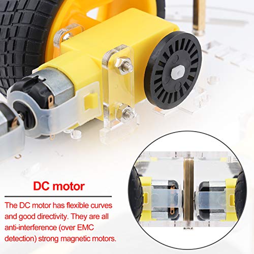 Makerfocus Diy Robot Car Smart Chassis Kit With Speed Encoder 4 Wheel 2 Layer For Ar Duino Uno Mega2560 Mega1280 51 Microcontroller Board #TOP2