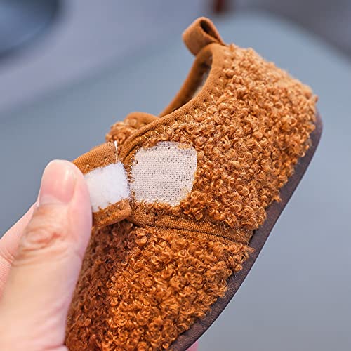Boys Girls Toddler slippers with Plush Non-slip house slippers for kids,Cozy Kids House Slippers,Toddler Slip-On Shoes for Girls Boys4