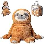 ODOXIA Weighted Plush for Anxiety | 2.2KG Calming Weighted Teddy | Weighted Stuffed Animal Sloth | Weighted Anxiety Animal | Machine Washable Weighted Plushie