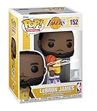 LeBron James #152 Facsimile Signed Reprint Laser Autographed Funko POP! Basketball NBA: Los Angeles Lakers Figurine with Protector Case
