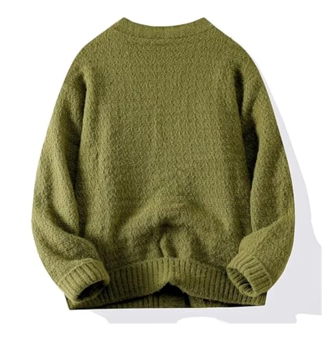 Men's Autumn/Winter Loose-Fit Thickened Cardigan V-Neck Base Knitted Top3