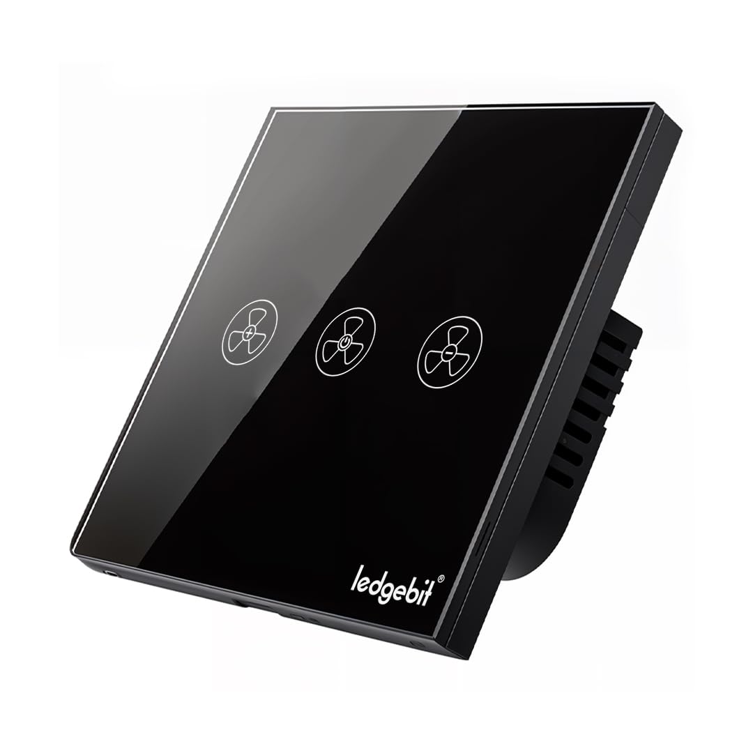 Wi-Fi Fan Dimmer Switch (Black) – Smart Touch Panel & Voice Control, Smart Life App, Alexa & Google Home Compatible-image-25