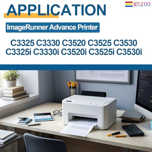 Image of MEZOO GPR-53 GPR53 Black Toner Cartridge Replacement for Canon GPR53 Toner Compatible for Canon ImageRunner Advance C3325 C3325i C3330 C3330i C3520 C3520i C3525 C3525i C3530 C3530i Printer(1-Pack)