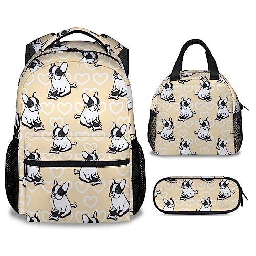 CUSPCOD French Bulldog Backpack Set