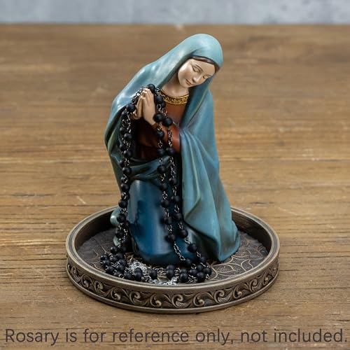 Estatua religiosa de la Virgen María de 6.2 pulgadas miniatura 2