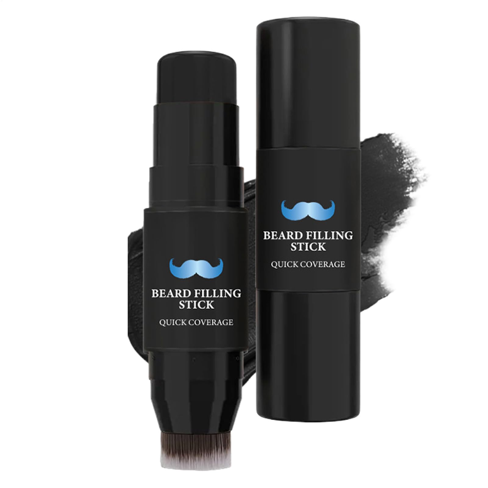 Riempitivo Per Barba Per Uomini - Stick Correttore E Pennello - Tinta 7g Effetto Prolungato Impermeabile Antisudore per Uomini Modellante Definizione Styling
