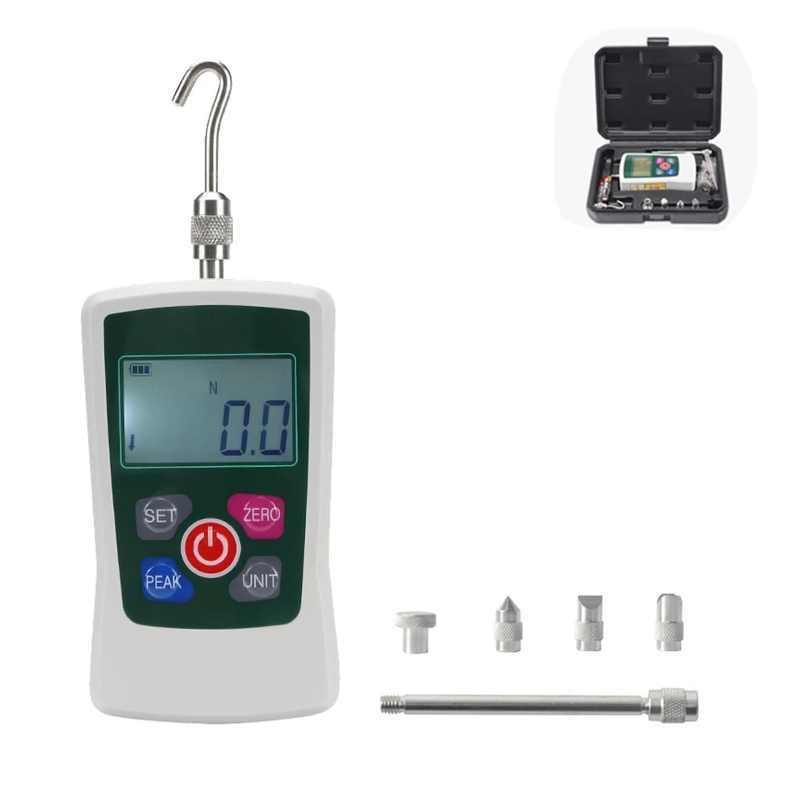 Misuratore di forza digitale da 500 N e 110 libbre, misuratore di forza push-pull, strumento di misurazione della forza(30N)