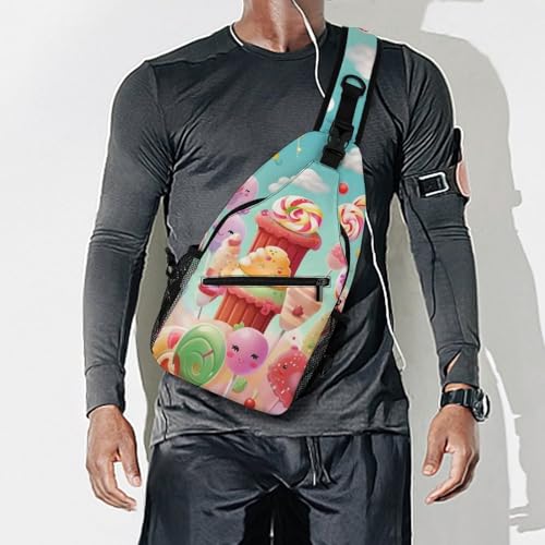 Morrales tipo Sling Candy Happy para trekking y uso casual miniatura 7