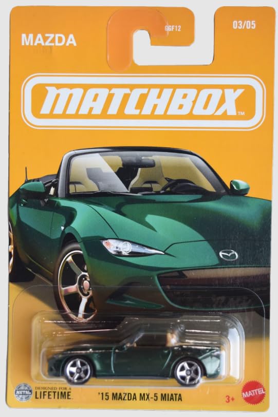 Matchbox 15 Mazda MX-5 Miata Verde 1:64 miniatura 1