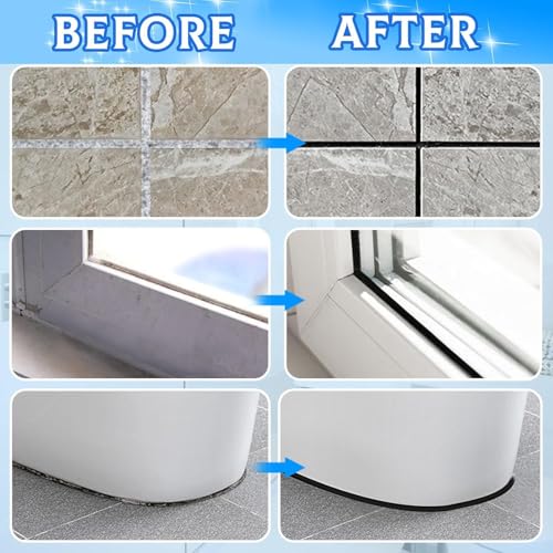 Image of Tiles Gap Filler Waterproof Sealant | White Cement Grout Paste Tube for Tiles & Walls | Crack Repair Putty for Kitchen & Bathroom by UNIDSC (Tile Gap Filler, 180 ml)