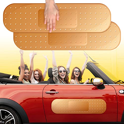 24 x 6.6 Inches Giant Car Band Aid Sticker Bumper Sticker Large Funny Ouch Bandage Vinyl Band Aid Decal for Car Truck Vehicle Window Funny Decals Automotive Decals