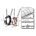 MAXVIN Matching Necklace For Couples Titanium Promise Love Stainless Steel Pendant Necklaces for Him,Her Jewelry Set Gifts for Anniversary-Always Be With You Rings