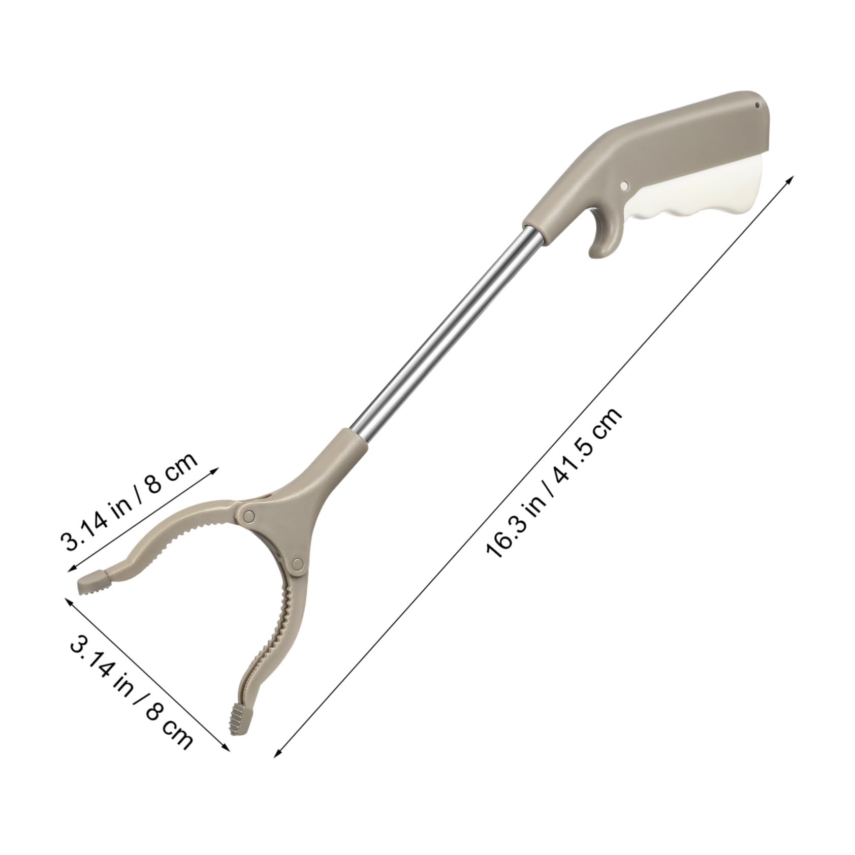 MUSISALY Garbage Cramp Iron Stainless Steel Picker Rubbish Clip Sanitory Clamp for Outdoor Use