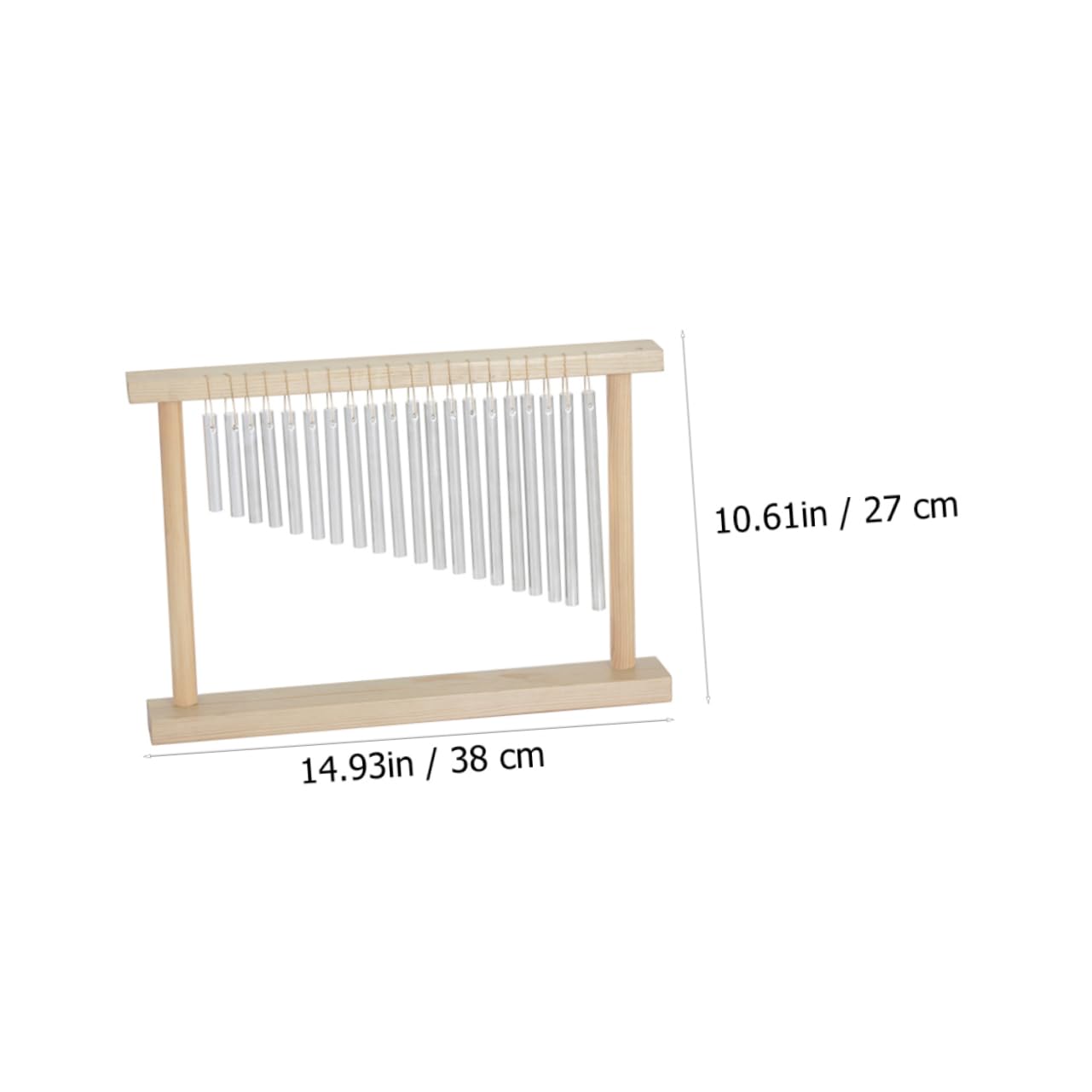 BESPORTBLE 1 Set Solid Wind Chimes Tone Accompaniment for Teaching and Performance Durable Design with Base Crisp Sound Craftsmanship for Music Education