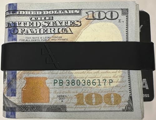 44 Rubber Silicone Money Bands for Cash & Cards (3), Wallet Money Clip Alternative (Black)4