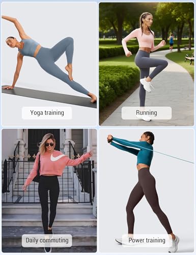 Image of Venzina High Waist Tummy Control Yoga Pants for Women - Super Soft Squat Proof Leggings with 4- Way Stretch for Gym, Running, Yoga & Daily Casual Wear