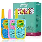 Obuby Toys for 3-12 Year Old Boys Girls Walkie Talkies for Kids 22 Channels 2 Way Radio Gifts with Backlit LCD Flashlight 3 KMs Range Gift Toy for Age 3 up Boy Girl to Outside, Hiking, Camping