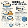 2 X Mexican Tortilla Keepers Microwave Warmer Pancake Server Pita Round