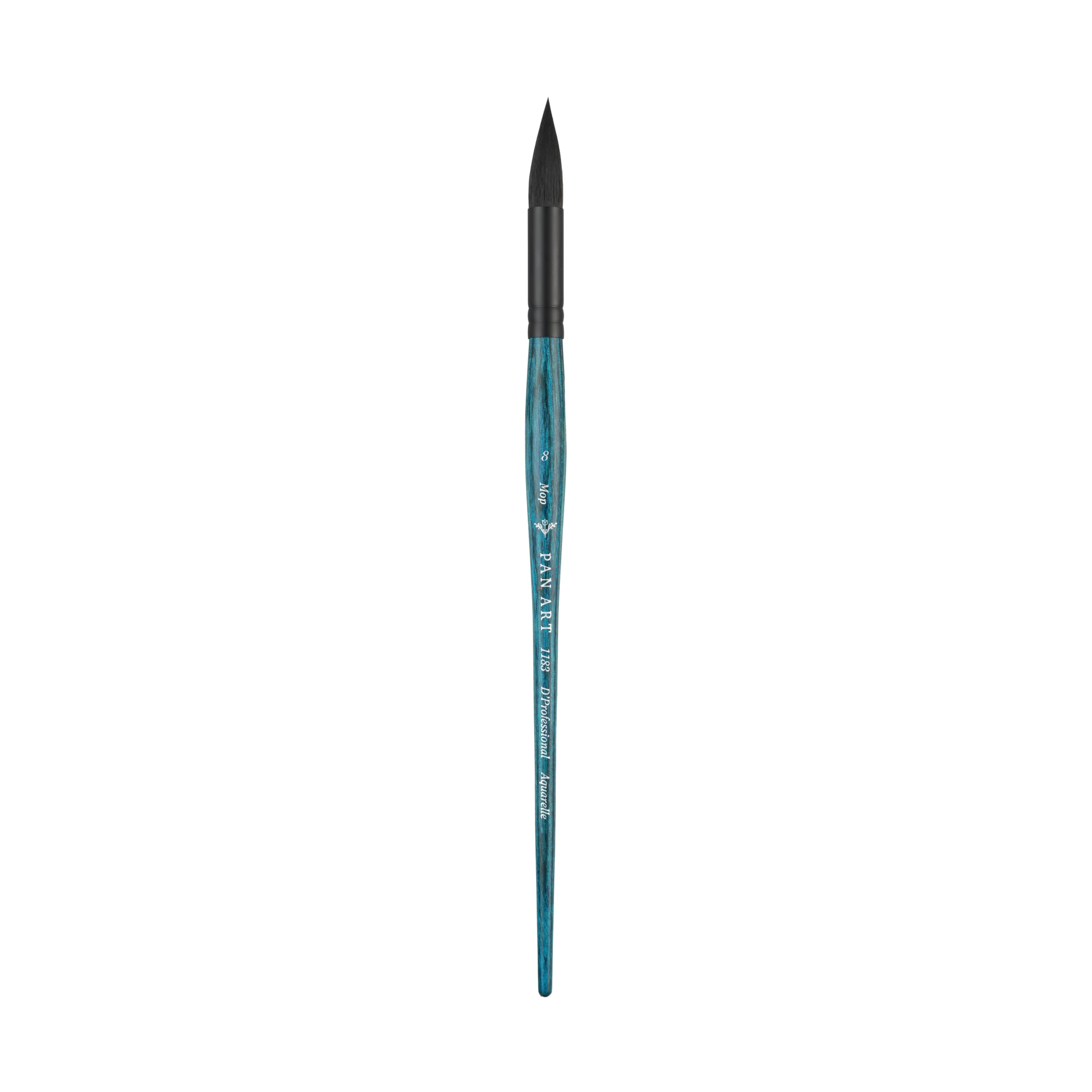 Pan Art Synthetic Fibre Mop No. 08 – Detail & Wash Brush for Watercolour & Gouache – Artist-Grade Performance Paintbrush for Fine Art, Craft & Illustration – 1 Unit