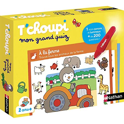 T'choupi Mon Grand Quiz Éducatif - 12 Thèmes Avec Stylo Lumineux - Dès 2 Ans