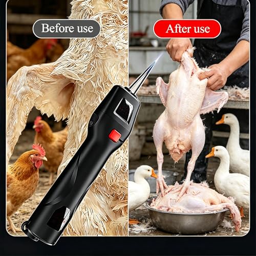 Máquina desplumadora de aves recargable para limpiar pollos y patos 5