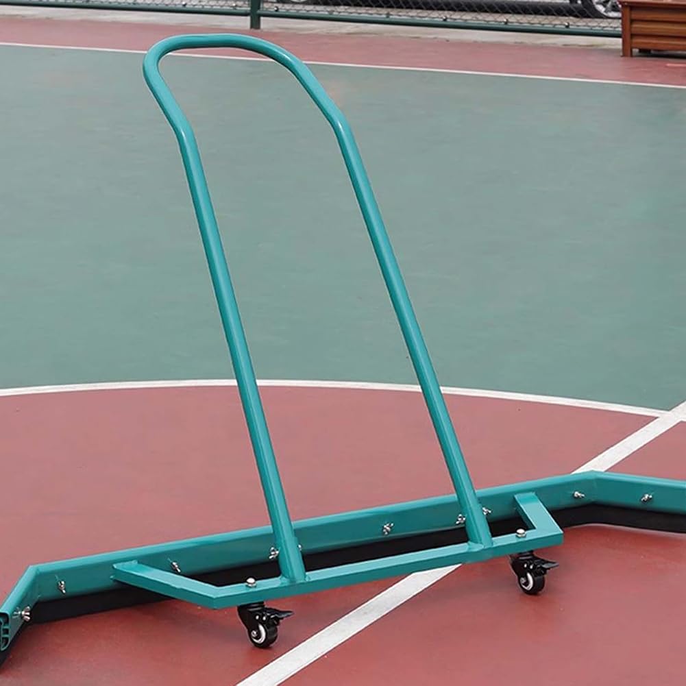 Escobilla de goma para suelos de tenis, baloncesto y estadio con 2 cuchillas de espuma EVA, limpiador de superficie y rodillo