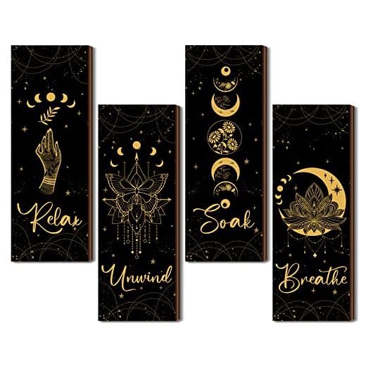 Rustic Boho Moon Phase Wall Decor
