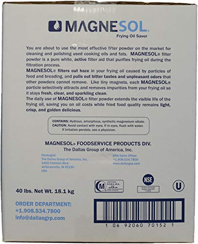 fryer filter powder by dallas group deep fryer frypowder save fryer oil extend oil life fry oil filtration 1x40lb